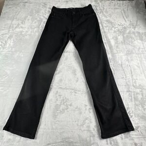 Hollister Advanced Stretch Straight Jeans Women Tag 30x34 (Actual 30x32) Black